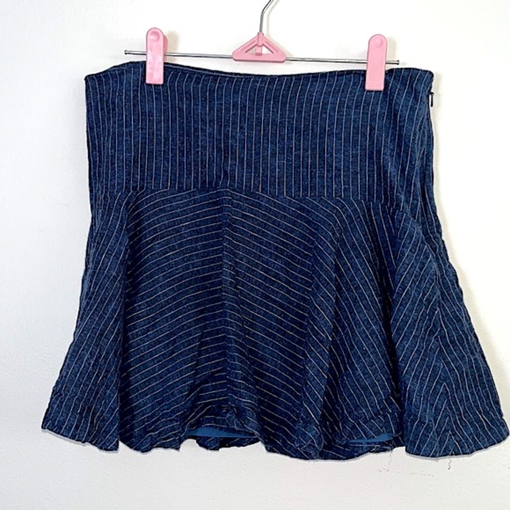 Banana Republic Nautical Navy Stripes Mini Skirt 6
